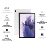 SAMSUNG Galaxy Tab S7 FE | 4 GB/64 GB | 12.4 inches | Wi-Fi+4G | Mystic Silver