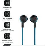 JBL Bluetooth Headset | In the Ear | T205BT | Blue
