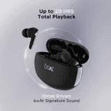 boAt Airdopes Earbuds 181 | In Ear | True Wireless | Carbon Black