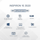 Dell Inspiron 3520 Laptop | D560900WIN9B |12th Gen Intel Core i5-1235U, Windows 11 | 8GB, 1TB HDD + 256GB SSD | 15.6 | Black