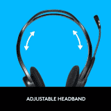Logitech USB Wired Headset | H370 | On the Ear | Black