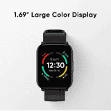 realme TechLife Watch S100 Smartwatch | 1.69 inch HD Display | Black Strap