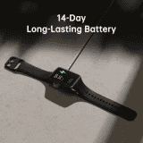 OPPO Watch Free Smartwatch | OWWE201 |  Free Size | Black Strap