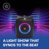JBL PartyBox Encore Essential Music Synced Strobe Lightshow | PartyBox App 100 W Bluetooth Party Speaker | Black