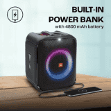 JBL PartyBox Encore Essential Music Synced Strobe Lightshow | PartyBox App 100 W Bluetooth Party Speaker | Black