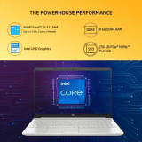 HP Laptop Core i3 11th Gen | 8 GB/1 TB HDD/256 GB SSD | 15s-du3612TU Thin and Light Laptop | Natural Silver