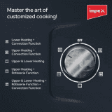 IMPEX OTG MICROWAVE OVEN | 45 Litre |  MOTG 45 | Black