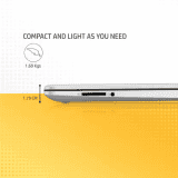 HP Intel Core i5 11th Gen | 8 GB/512 GB SSD | 15S-FR4000TU Thin and Light Laptop | Natural Silver