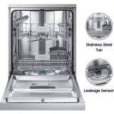 SAMSUNG DW60M5042FS/TL Free Standing 13 Place Settings Dishwasher |