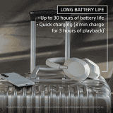 Sony Wireless Industry Leading Active Noise Cancelling Over Ear Headphones | 3 Min Quick Charge | Black | WH-1000XM5