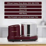 Blueberrys Tabletop Wet Grinder | 150W | 2 L | Cherry Red