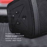 BOAT STONE 1010 BLUETOOTH SPEAKER NEW MSI | 3000mAh Batter |  IPX5 waterproof | Black