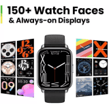 AMAZFIT POP 2 BLACK SMART WATCH A2290 MSI | HD AMOLED Display |  BT Calling  Smartwatch | Black Strap