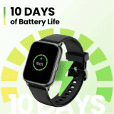 AMAZFIT POP 2 BLACK SMART WATCH A2290 MSI | HD AMOLED Display |  BT Calling  Smartwatch | Black Strap