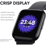 DIZO Watch D Sharp 1.75 inch with High Resolution Display | Black Strap