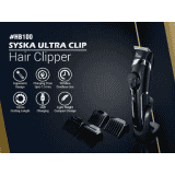 SYSKA HB100 Ultraclip Hair Clipper and Trimmer support | 4 Stubble Guided Comb | Black
