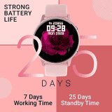 Fire-Boltt Constellation Smartwatch | Full Touch Super HD | Pink Strap
