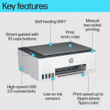 HP Smart Tank All In One 580 Multi-function WiFi Color Inkjet Printer | Grey White