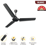 Atomberg Ikano Ceiling Fan | 1200 mm | 3 Blade | Gloss Black
