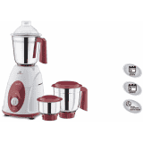 BAJAJ Classic  Mixer Grinder | 750 W | 3 Jars | Maroon with white