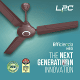 HAVELLS Efficiencia Neo  Ceiling Fan | 3 Blade | 1200 mm | BLDC Motor | Brown