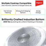 Impex Pressure Cooker |  Eco 7 | 7 Litre | Aluminium