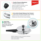 Impex Pressure Cooker |  Eco 7 | 7 Litre | Aluminium