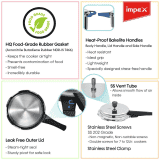 Impex Pressure Cooker |  Eco 7 | 7 Litre | Aluminium