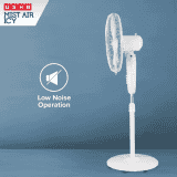 Usha Mist Air Icy Pedestal Fan | 3 Blade | White