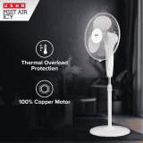 Usha Mist Air Icy Pedestal Fan | 3 Blade | White