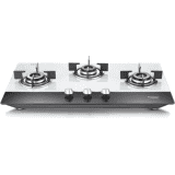 Prestige Desire Hob Top PHTD 03 Al Glass Automatic Hob Gas Stove | 3 Burners | Multicolor