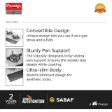 Prestige Desire Hob Top PHTD 03 Al Glass Automatic Hob Gas Stove | 3 Burners | Multicolor