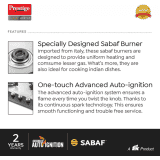 Prestige Desire Hob Top PHTD 03 Al Glass Automatic Hob Gas Stove | 3 Burners | Multicolor