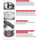 Prestige Svachh Duo Cute induction Bottom Pressure Cooker | 2 L | Black