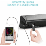 Portronics Sound Slick II 40 W Bluetooth Soundbar  | Black, Stereo Channel