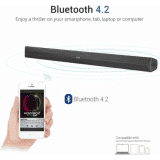 Portronics Sound Slick II 40 W Bluetooth Soundbar  | Black, Stereo Channel