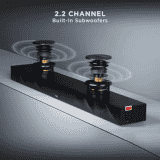 boAt Aavante Bar Raga Bluetooth Soundbar with Remote | 100 W | 2.2 Channel | Pitch Black