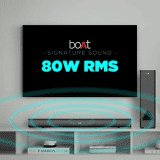boAt Aavante Bar 1250 80 Watt 2.1 Channel Wireless Bluetooth Soundbar | Premium Black