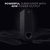 boAt Aavante Bar 1200 80 W Bluetooth Soundbar | Premium Black, 2.1 Channel