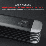 boAt Aavante Bar 1800 with Wireless Subwoofer 120 W Bluetooth Soundbar | Premium Black, 2.1 Channel