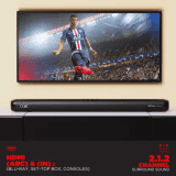 boAt Aavante Bar 4000DA With Dolby Atmos 3D 200 W Bluetooth Soundbar | Premium Black, 2.1 Channel