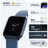 DIZO Watch D Sharp Smart Watch | 1.75 inch | Blue Strap