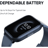 DIZO Watch D Sharp Smart Watch | 1.75 inch | Blue Strap