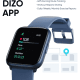DIZO Watch D Sharp Smart Watch | 1.75 inch | Blue Strap
