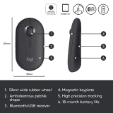logitech Pebble Wireless Optical Mouse | M350 | Graphite