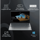 Lenovo ThinkBook | 21A4A08WIH | Thin and Light Laptop | 15.6 | 8GB RAM/512GB SSD/Windows 11 Home | Mineral Grey
