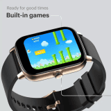 Noise Icon Buzz Smart Watch | 1.69 inch | Midnight Gold Strap