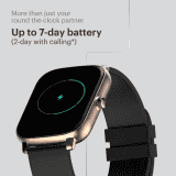 Noise Icon Buzz Smart Watch | 1.69 inch | Midnight Gold Strap