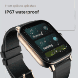 Noise Icon Buzz Smart Watch | 1.69 inch | Midnight Gold Strap
