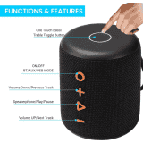 Portronics Sound Drum Plus  Bluetooth Speaker | 15 W | Black